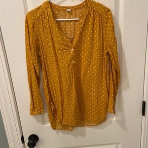 Yellow polka dot tunic